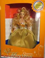 Pop Koninigin Maxima Barbie formaat, Ophalen of Verzenden, Zo goed als nieuw, Pop