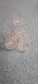 Set van 3 Bloembolvaasjes, Ophalen, Gebruikt, Wit, Glas