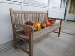 mooie teakhouten bank 75 euro, Ophalen, Gebruikt, Teakhout