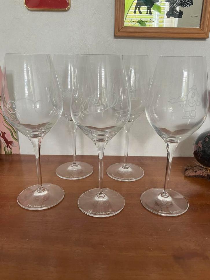 Wijnglazen kristal Spiegelau kunsteditie, Verzamelen, Glas en Borrelglaasjes, Zo goed als nieuw, Overige typen, Ophalen of Verzenden