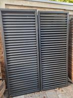 Tweemaal shutters voor buiten - zwart/antraciet, Ophalen, Gebruikt, 200 cm of meer, Minder dan 100 cm