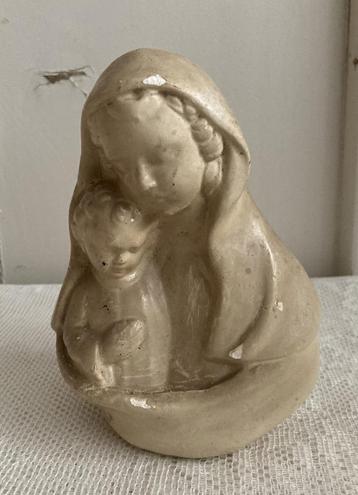 Brocante borstbeeldje - Maria - Mariabeeld beschikbaar voor biedingen