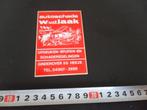 sticker heeze autoschade w vd laak ginderover 55 *, Verzamelen, Stickers, Ophalen, Zo goed als nieuw