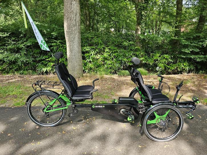 Bambuk Tandem – Nieuwe uitvoering, volledig uitgerust!, Fietsen en Brommers, Fietsen | Ligfietsen, Gebruikt, Overige merken, Onderstuur