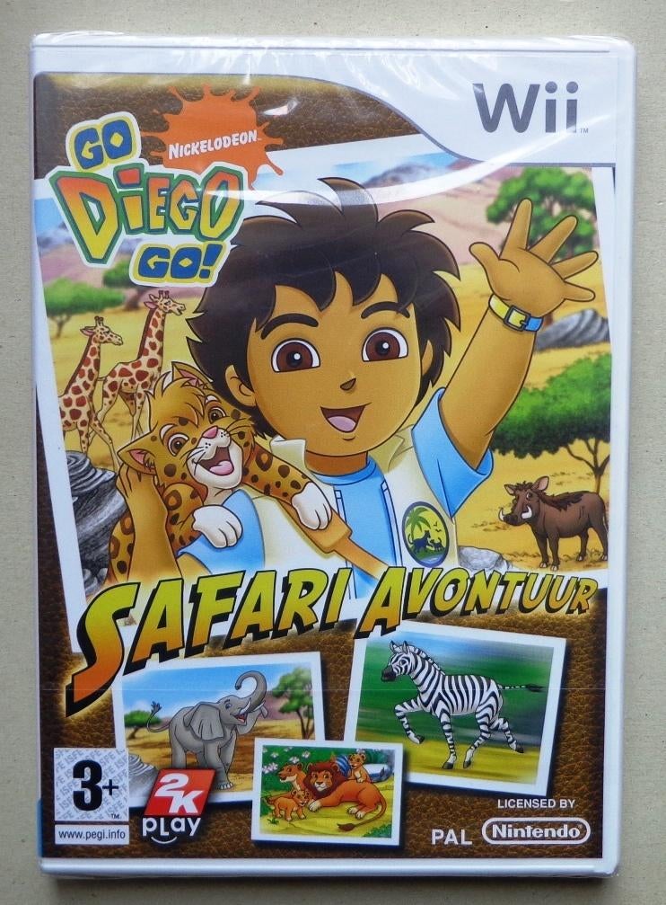 Go Diego Go Safari Avontuur voor de Nintendo Wii Nieuw, Spelcomputers en Games, Games | Nintendo Wii, 1 speler, Ophalen of Verzenden
