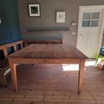 Eettafel en hoekbank, Huis en Inrichting, Tafels | Eettafels, Ophalen, Gebruikt, Stoer, 150 tot 200 cm