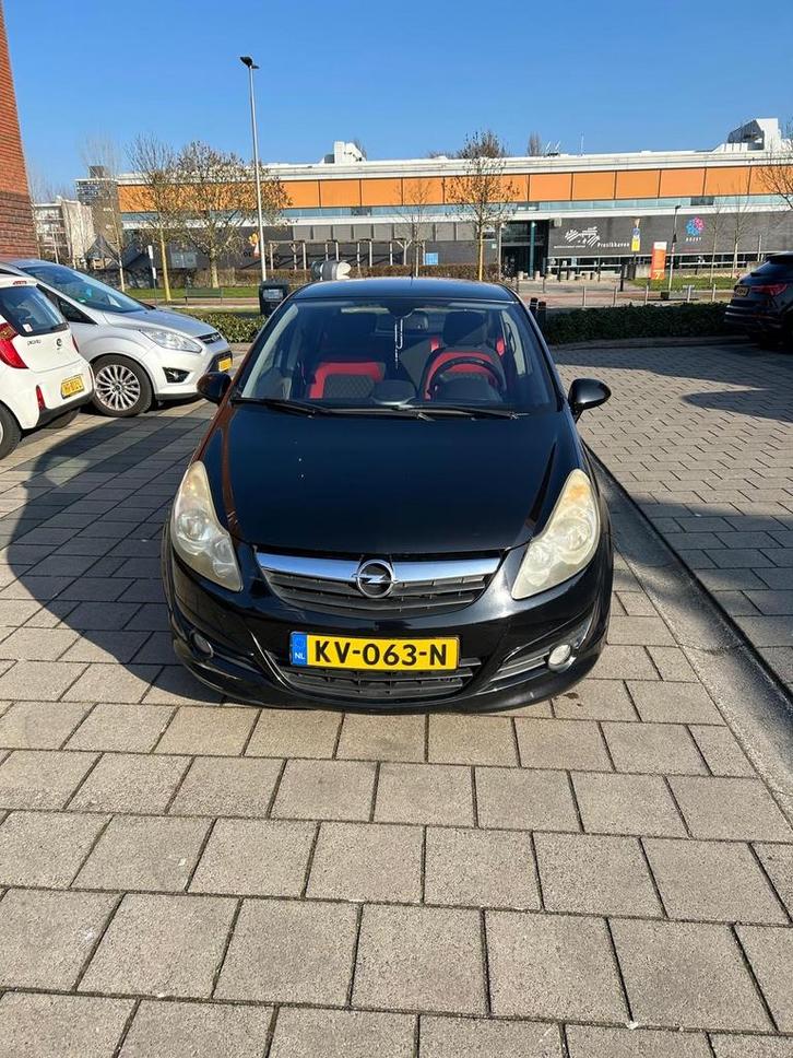 Opel Corsa 1.6 Turbo GSI 5D 2008 Zwart, Auto's, Opel, Particulier, Corsa, Airbags, Airconditioning, Centrale vergrendeling, Climate control