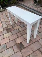 Witte sidetable met lade, Antiek en Kunst, Curiosa en Brocante, Ophalen