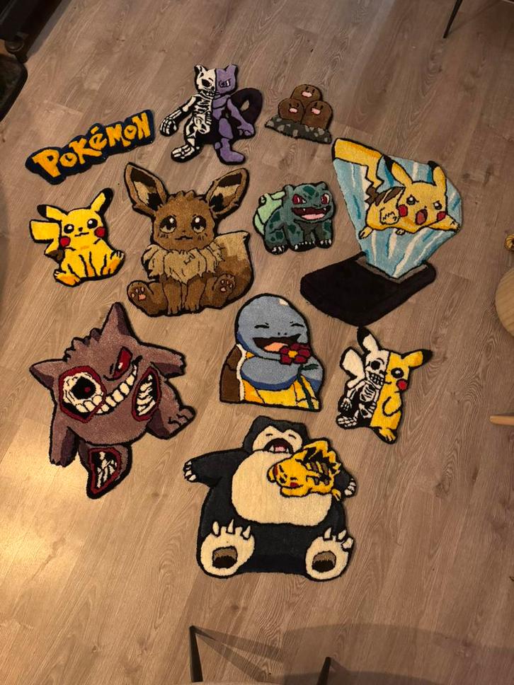 Pokemon kleed, tufted rug, Hobby en Vrije tijd, Verzamelkaartspellen | Pokémon, Nieuw, Overige typen, Ophalen of Verzenden