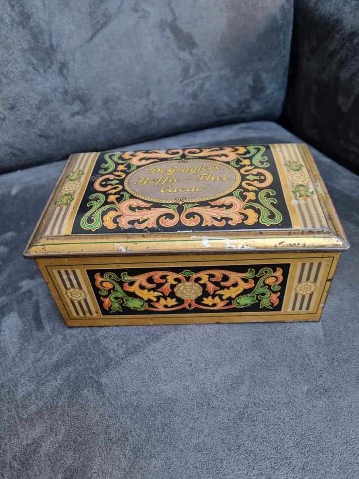 Vintage De Gruyter Blikken Doos, Antiek en Kunst, Antiek | Overige Antiek, Ophalen of Verzenden