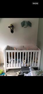 Ledikant hoogglans wit, Kinderen en Baby's, Ophalen, Gebruikt, Minder dan 140 cm, Matras