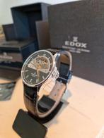 Te koop: Edox Les Vauberts Open Heart - Automatic, Overige merken, Staal, Ophalen of Verzenden, Leer