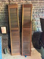Vintage houten louvre deuren / shutterdeuren – set van 2, Ophalen