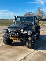 Jeep Wrangler 4.0 I Hard TOP AUT 2000 Zwart, Auto's, Automaat, 450 kg, Beige, 4 stoelen