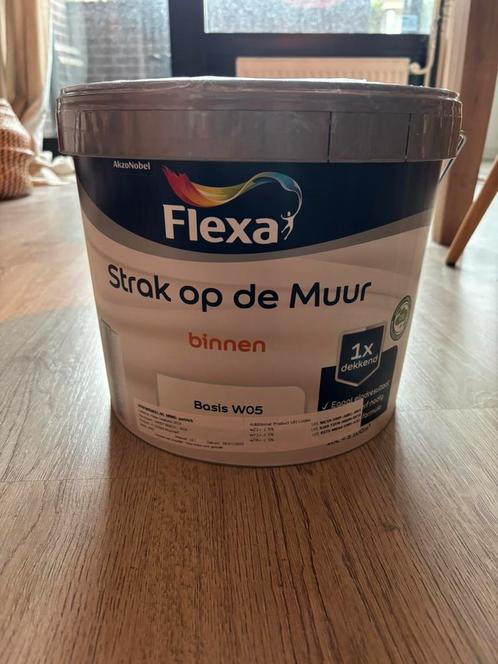 FLEXA SANDY BEACH 10 LITER TE KOOP, Doe-het-zelf en Verbouw, Verf, Beits en Lak, Nieuw, Verf, 5 tot 10 liter, Beige, Ophalen