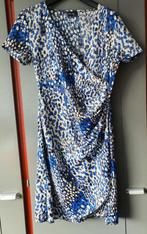 Vila Joy Jurk M – Zomerjurk met Blauw Printdesign, Ophalen of Verzenden, Zo goed als nieuw, Blauw, Knielengte