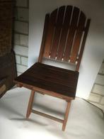 Veranda tuinstoel/klapstoel hardhout 90hx39bx53d, Ophalen, Gebruikt, Hout, Inklapbaar