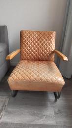 Lifestyle Edward Swing armchair Cognac leren Fauteuil, Huis en Inrichting, Fauteuils, Gebruikt, Ophalen