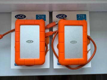 Lacie USB-C 2 TB | 2x als nieuw beschikbaar voor biedingen