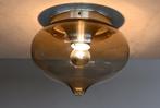 ✅ DIJKSTRA druppel plafondlamp Space Age retro ca. 1970, Ophalen of Verzenden, Gebruikt, Glas, Space Age