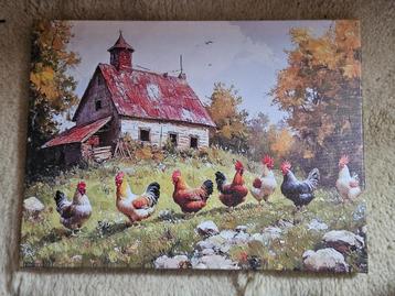 Schilderijen 30x40cm met of zonder lijst. Dieren Landschap beschikbaar voor biedingen