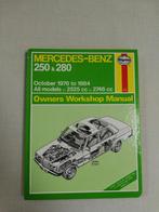 Mercedes Benz 250 280 workshop manual 1976-84, Auto diversen, Handleidingen en Instructieboekjes, Ophalen of Verzenden