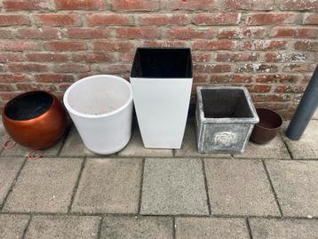 Diverse Bloempotten en Plantenbakken Gratis beschikbaar voor biedingen