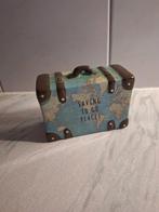 Spaarpot,  keramiek, koffer, sparen voor een reis, Ophalen of Verzenden, Zo goed als nieuw, Steen, Aardewerk of Keramiek