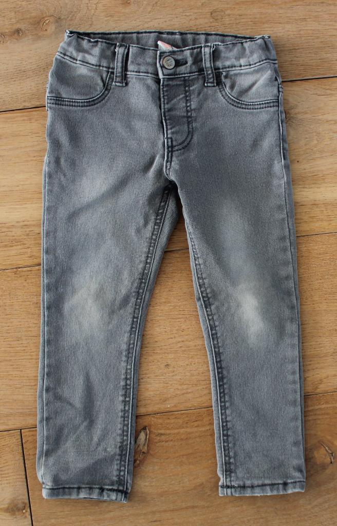 Jog denim spijkerbroek van Hema 98, Broek, Gebruikt, Meisje, Ophalen of Verzenden