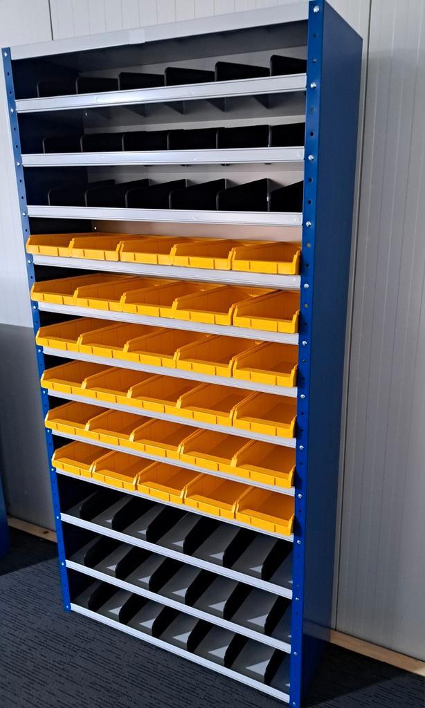 Vakkenkast met bakken 198x100x30cm, Huis en Inrichting, Kasten | Roldeurkasten en Archiefkasten, Nieuw, Minder dan 100 cm, 25 tot 50 cm