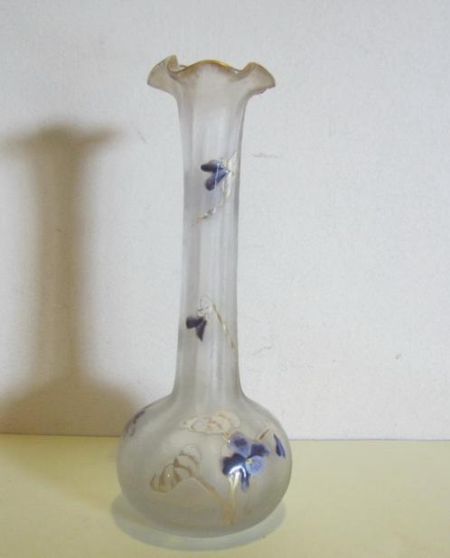 Antieke art nouveau Montjoye, Legras vaas, ca 1910, Antiek en Kunst, Antiek | Glas en Kristal, Verzenden