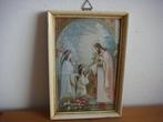 Ouderwets lijstje met religieuze prent, Verzamelen, Ophalen of Verzenden, Zo goed als nieuw, Kaart of Prent, Christendom | Katholiek