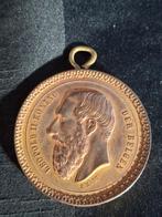 Belgische medaille leopold 1889., Postzegels en Munten, Penningen en Medailles, Ophalen of Verzenden, Overige materialen, Buitenland