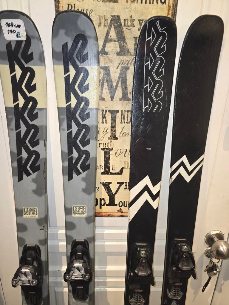 169cm K2 twintips park freestyle skis, Sport en Fitness, Overige merken, 160 tot 180 cm, Gebruikt, Ophalen of Verzenden