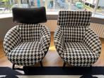 2x Natuzzi Italia 3040 luna fauteuils, Huis en Inrichting, Fauteuils, 75 tot 100 cm, Modern, Gebruikt, Hout