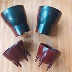 Bakelieten eierdopjes, 2 modellen x 2 stuks, Ophalen of Verzenden