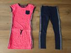 Zo goed als nieuwe jurk Europe Kids met legging maat 134, Ophalen, Europe Kids, Meisje, Zo goed als nieuw