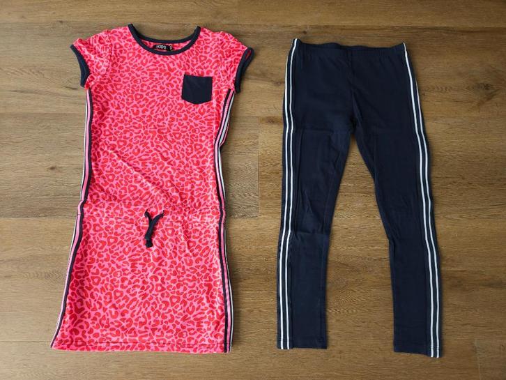 Zo goed als nieuwe jurk Europe Kids met legging maat 134, Kinderen en Baby's, Kinderkleding | Maat 134, Zo goed als nieuw, Meisje