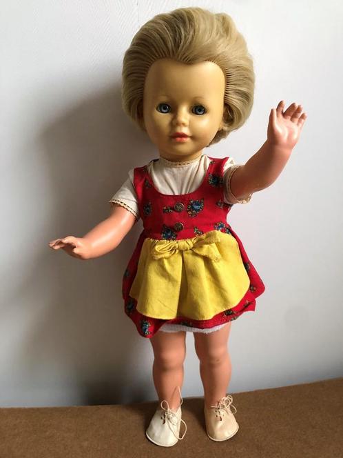 Vintage Duitse Sprekende Pop Chatting Cathy ?? 55 cm, Verzamelen, Poppen, Gebruikt, Pop, Ophalen of Verzenden