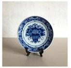 Delfts Blauw Wandbord - Bloemen Decor Porceleyne fles, Ophalen of Verzenden