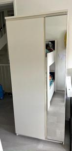 Kledingkast wit, Huis en Inrichting, Kasten | Kledingkasten, Ophalen, Gebruikt, Met hangruimte, 50 tot 100 cm