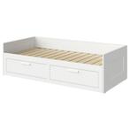 IKEA Brimnes bedbank uitschuifbed, Huis en Inrichting, Gebruikt, Wit, Tweepersoons, Ophalen of Verzenden