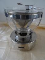 WMF theepot + rechaud + zeef design theepot WMF Cromargan, Overige materialen, Overige typen, Ophalen of Verzenden, Zo goed als nieuw