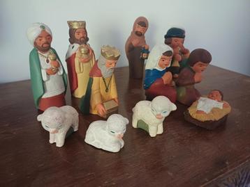 Kerstgroep 11 x Terracotta Handgemaakt Peru kerst stal  beschikbaar voor biedingen