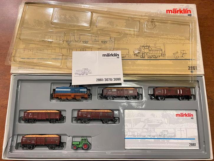 ** NIEUWSTAAT ** Märklin 2861 ** BIETENTREIN met boekjes **, Hobby en Vrije tijd, Modeltreinen | H0, Zo goed als nieuw, Treinset