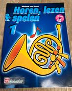 Lesboek; Horen, lezen & spelen deel 1 voor hoorn, Gebruikt, Overige genres, Les of Cursus, Ophalen of Verzenden