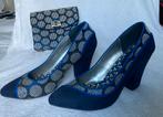 Ruby Shoo blauwe pumps met handtas / clutch – maat 37, Ruby Shoo, Ophalen of Verzenden, Zo goed als nieuw, Zwart