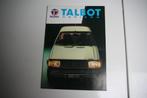 Folder Talbot Horizon (1982) (24), Nieuw, Overige merken, Ophalen of Verzenden