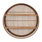 3x Ronde bamboe wandkast van Xenos, Ophalen, Zo goed als nieuw