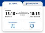 Vliegtickets Eindhoven-Londen, Tickets en Kaartjes, Twee personen, Vliegtuig, Buitenland, Met bestemming of datum